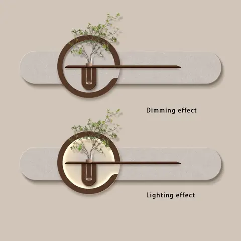 Modern Simplicity Three-dimensional Sandstone Hydroponic Plants Home Decor Paintings Corridor Backdrop Wall LED Paintings