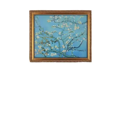Modern Thick Oil Painting Digital Printing Van Gogh's Famous 'Apricot Flower' Living Room Dining Room Decorative Canvas