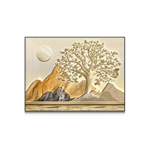 抽象 单幅 装饰画 现代简约 客厅背景墙挂画 晶瓷画