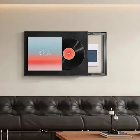 Music Record Electricity Meter Box Home Decor Paintings Retro Electrical Box Cover Art Decor Mural