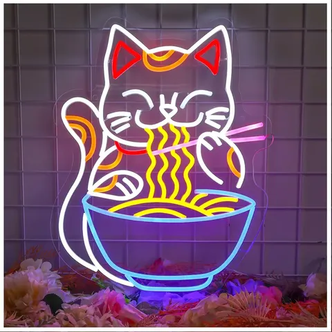 文字 单幅 装饰画 现代简约 客厅背景墙挂画 霓虹灯画