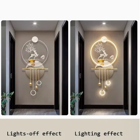 New 60X120cm Stone to Run Led Lights Hallway Decorative Painting Corridor Hanging Painting at the End of the Corridor