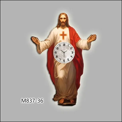 New Creative Large Size Jesus Portrait Christian Wall Art Deco Mural Modern Religious Art LED Light Home Decorative Painting