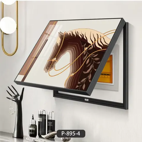 New Creative Room Decor Electrical Box Cover Crystal Painting Fine Picture Frame Wall Art Home Decor Painting