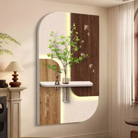 New Design Creamy Style Hydroponic Plants Entrance Hall Art Decor Painting Three-dimensional Sandstone Home Decor Paintings