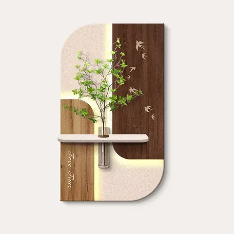 New Design Creamy Style Hydroponic Plants Entrance Hall Art Decor Painting Three-dimensional Sandstone Home Decor Paintings