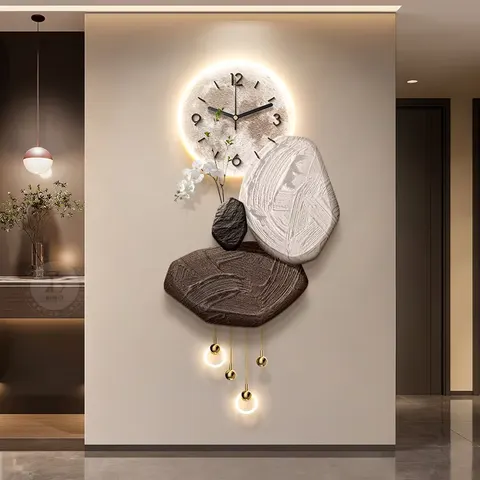 New Idea Metal Pendant Acrylic LED Painting Corridor Entrance Hall Sandstone Art Home Decor Paintings