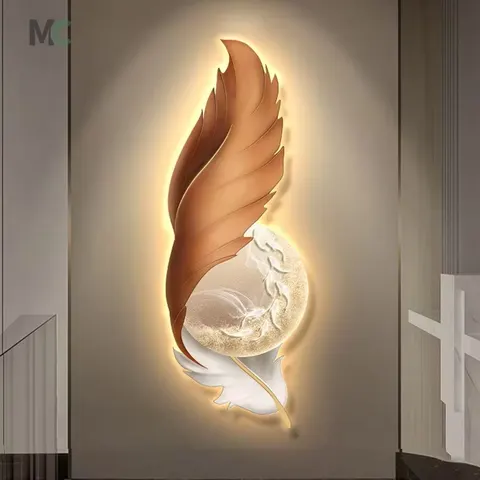 New Launch Modern Light Luxury Entrance Door Advanced Sense Wall Decor Home Decor Wall Art LED Light Painting