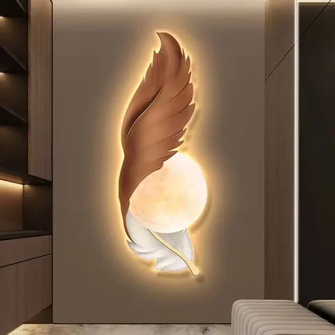 New Launch Modern Light Luxury Entrance Door Advanced Sense Wall Decor Home Decor Wall Art LED Light Painting