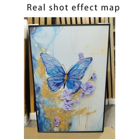 New Modern butterfly High-grade Hand-painted Porch Murals Home Decor Painting and Wall Art Other Paintings