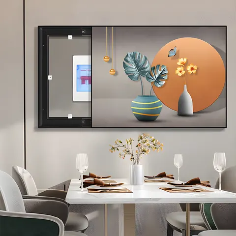 New Originality Electric Box Cover Art Home Decoration Painting Modern Simple Restaurant Mural Distribution Box Hanging Painting