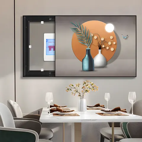 New Originality Electric Box Cover Art Home Decoration Painting Modern Simple Restaurant Mural Distribution Box Hanging Painting