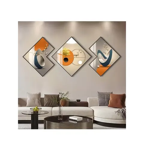 New Product Advanced Sense Atmosphere Triplet Living Room Decorative Painting Sofa TV Background Wall Home Decoration