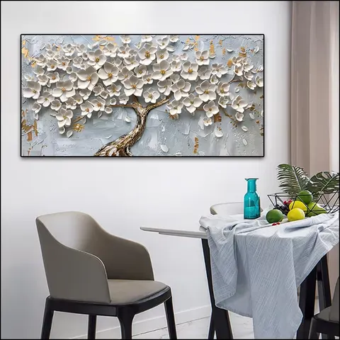繁花 单幅 装饰画 现代简约 客厅背景墙挂画