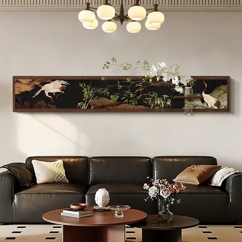 Newly Launched Innovation Sandstone Fabric Art Decoration Painting Sofa Background Wall Painting