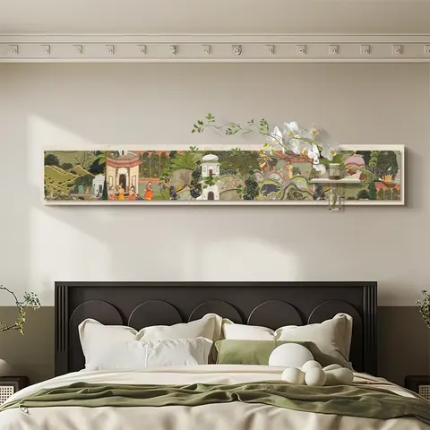 Newly Launched Innovation Sandstone Fabric Art Decoration Painting Sofa Background Wall Painting