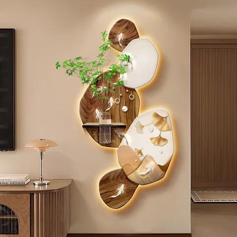 Nine Fish Diagram Entrance Hall Art Decor Painting  Creativity Hydroponics Houseplants Sandstone Fabric Wall Painting
