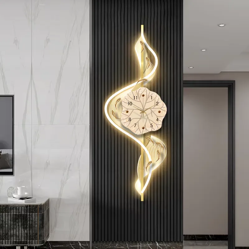 Nine Fish Diagram Living Room Acrylic LED Painting Hotel Background Wall Entrance Hall Art Home Decor Painting