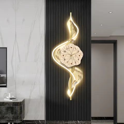 Nine Fish Diagram Living Room Acrylic LED Painting Hotel Background Wall Entrance Hall Art Home Decor Painting