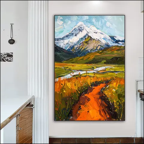 抽象 单幅 装饰画 北欧风 玄关背景墙挂画 手绘油画