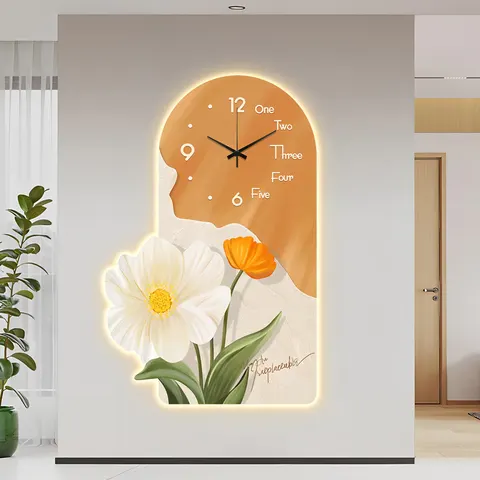 Nordic Style Creativity Flowers Home Furnishings Painting Living Room Corridor Background Wall LED Painting