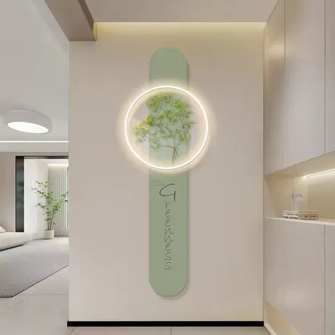 Nordic Style Home Furnishings Decorative Painting Modern Simplicity Double-layer UV Precision Engraving Acrylic LED Paining