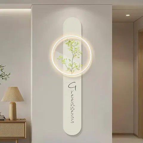 Nordic Style Home Furnishings Decorative Painting Modern Simplicity Double-layer UV Precision Engraving Acrylic LED Paining