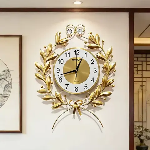 挂钟组合 单幅 装饰画 现代简约 客厅背景墙挂画 挂钟