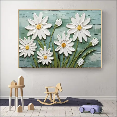 Northern Europe Light Luxury Flower Bed Hanging Picture Painting and Wall Art Other Paintings Home Decor