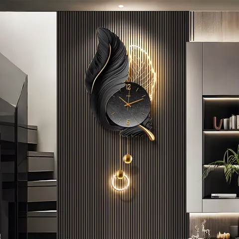 Numbers Display Clocks and Watches Art Home Decor Painting TV Background Wall Acrylic LED Painting