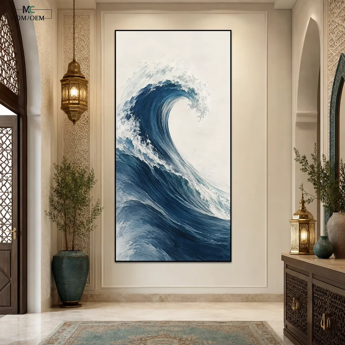 海浪 单幅 装饰画 现代简约 玄关背景墙挂画