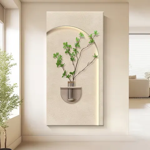 Office Background Wall Sandstone Art Home Decor Paintings Imparting profound Meaning  Light-emitting LED Decor Painting
