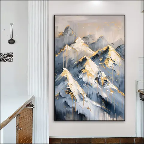 抽象 单幅 装饰画 轻奢风 玄关背景墙挂画 手绘油画