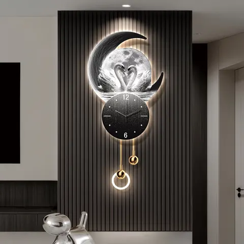 Peacock Art Home Decor Painting Beside the TV Background Wall Metal Pendant Crystal Porcelain Painting