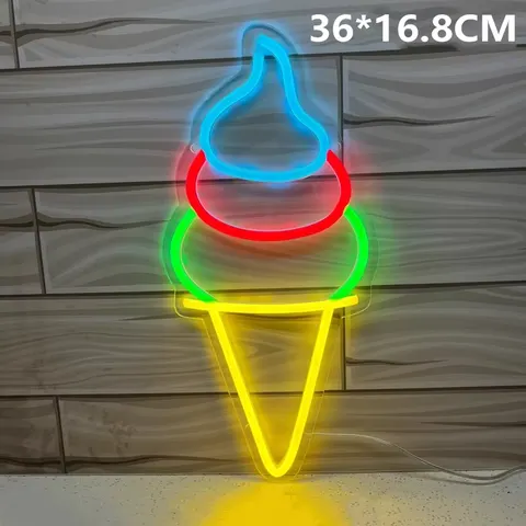 Pearl Milk Tea Shop Neon Light Ice Cream Acrylic LED Painting Trendy Milk Tea Shop Signboard Tea House Art Decor