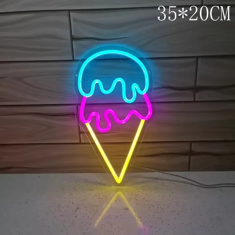 Pearl Milk Tea Shop Neon Light Ice Cream Acrylic LED Painting Trendy Milk Tea Shop Signboard Tea House Art Decor