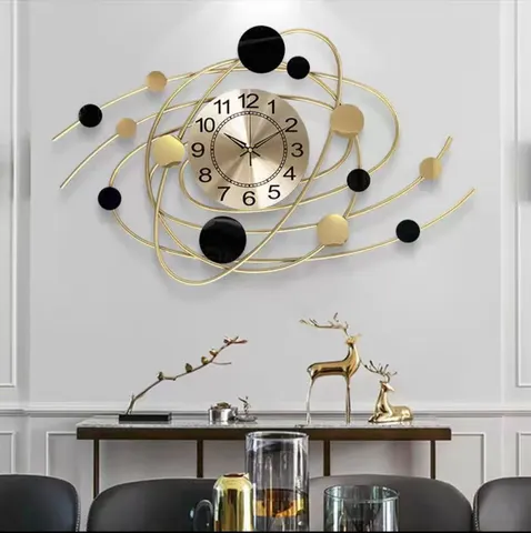 Polar Star Living Room Simplicity Mute Alarm Clock Fashion Quartz Clock Art Decor Craftwork Hanging Piece