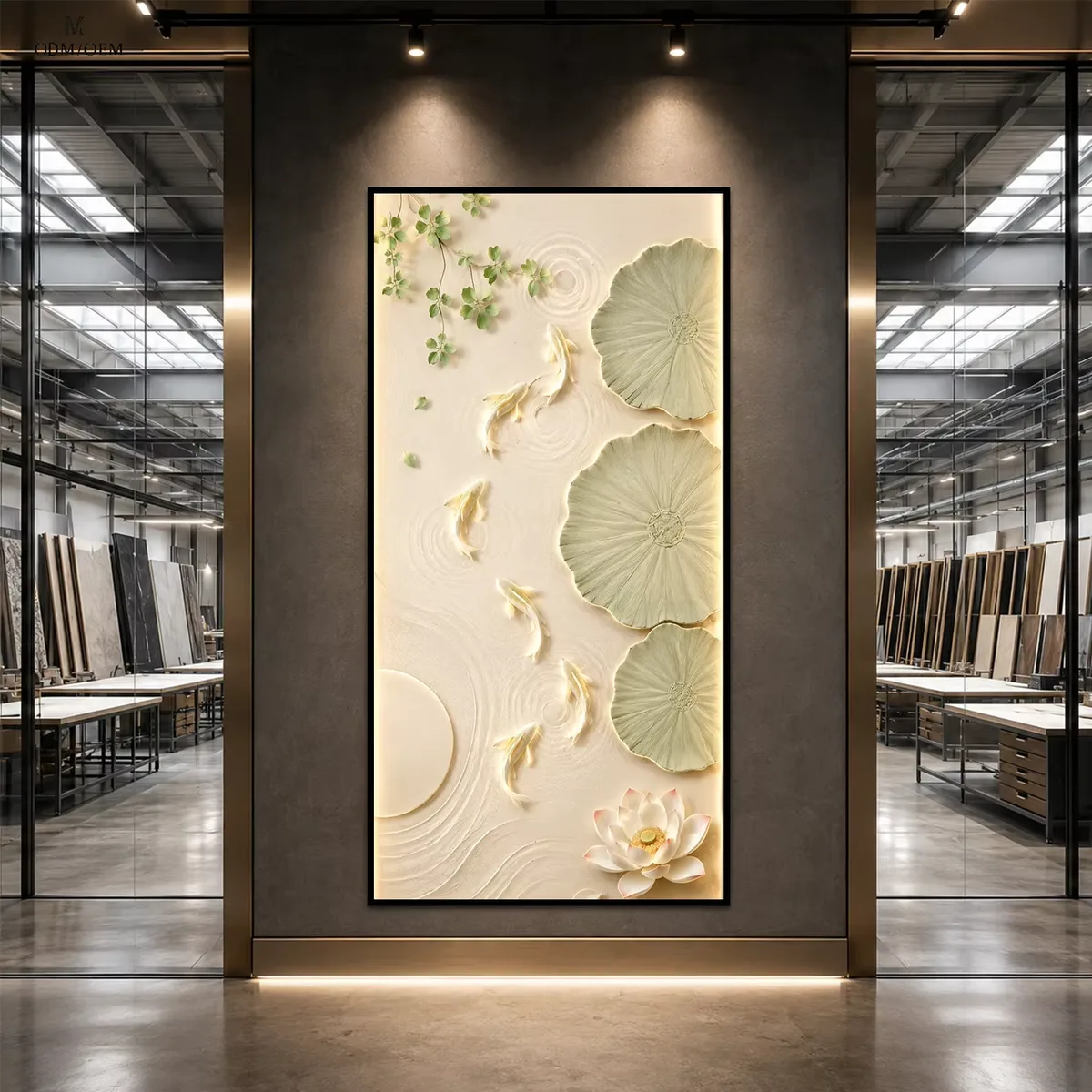 银杏 单幅 装饰画 现代简约 玄关背景墙挂画 晶瓷画