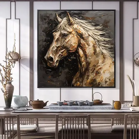 抽象 单幅 装饰画 现代简约 玄关背景墙挂画 手绘油画