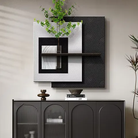 植物 单幅 装饰画 现代简约 餐厅背景墙挂画 LED带灯画