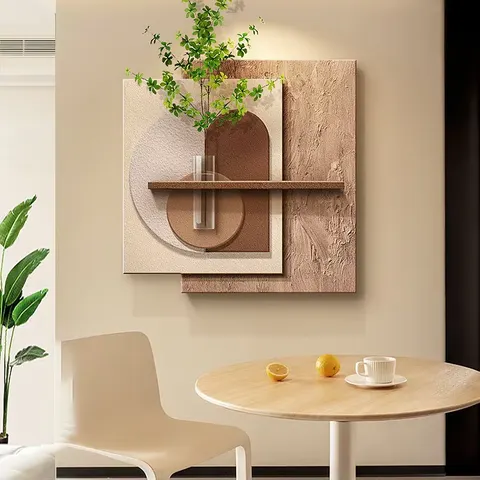 植物 单幅 装饰画 现代简约 餐厅背景墙挂画 LED带灯画