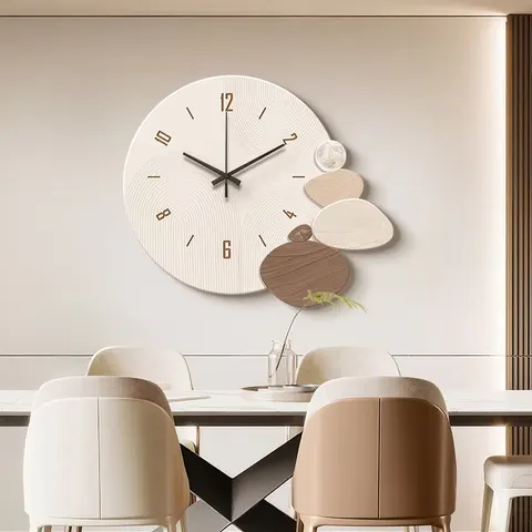Restaurant Background Wall Clocks and Watches Crystal Porcelain Painting Modern Luxury Art Home Decor Paintings