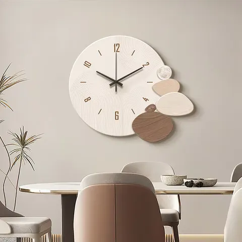 Restaurant Background Wall Clocks and Watches Crystal Porcelain Painting Modern Luxury Art Home Decor Paintings