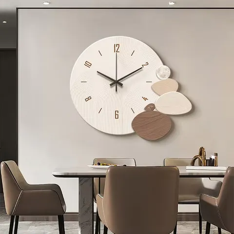 Restaurant Background Wall Clocks and Watches Crystal Porcelain Painting Modern Luxury Art Home Decor Paintings