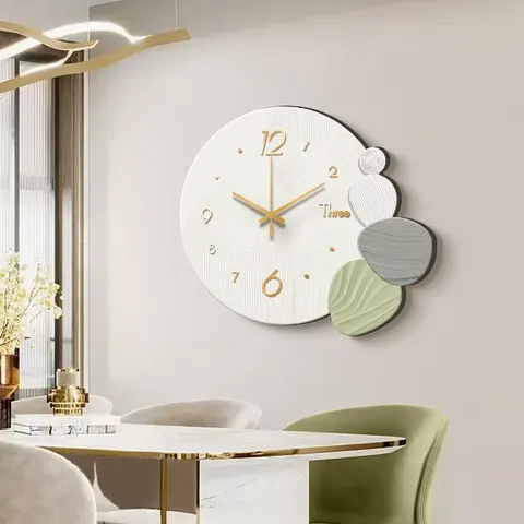 Restaurant Background Wall Clocks and Watches Crystal Porcelain Painting Modern Luxury Art Home Decor Paintings