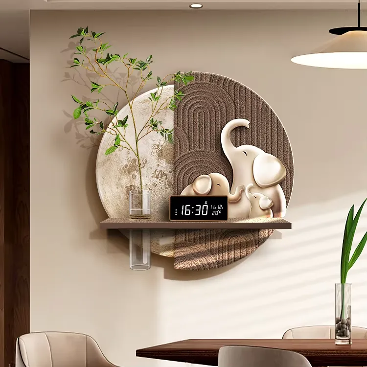 植物 单幅 装饰画 现代简约 餐厅背景墙挂画 LED带灯画