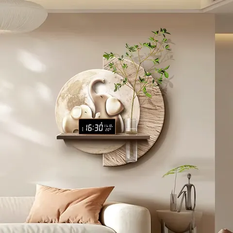 植物 单幅 装饰画 现代简约 餐厅背景墙挂画 LED带灯画