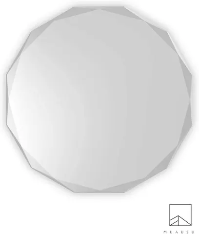 Round Mirror Wall Decoration Symmetrical Bathroom and LED Diamond Bedroom and Stylish Vanity or Room Mirror Designer Mirror