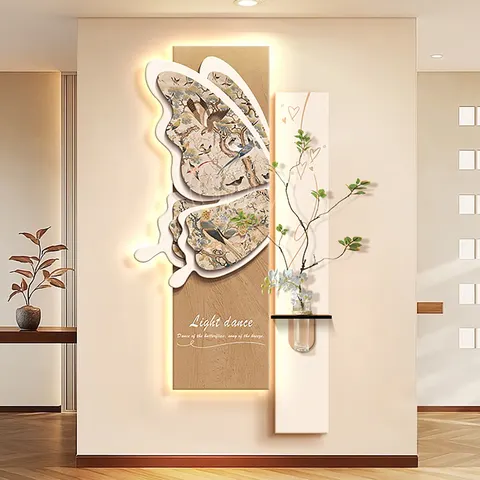 Sandstone Hydroponic Plants Home Decor Decorative Painting Corridor Living Room Sofa Background Wall Hanging Painting