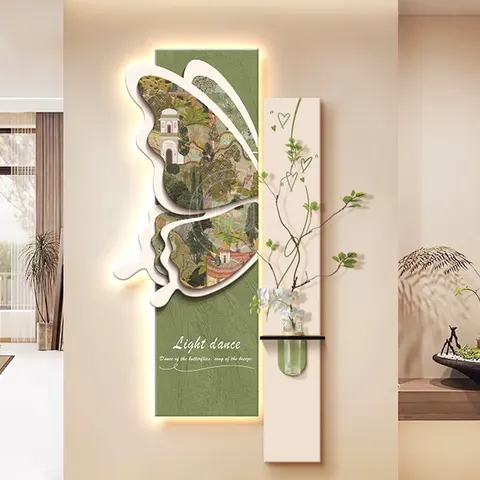 Sandstone Hydroponic Plants Home Decor Decorative Painting Corridor Living Room Sofa Background Wall Hanging Painting